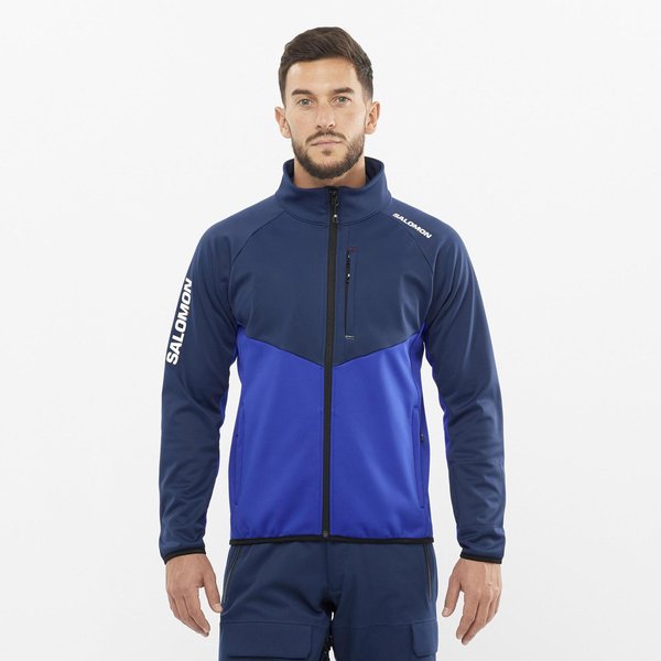 Спортно Горнище Salomon Unisex Club Line Alpine Race Blue/Abyss Blue ...