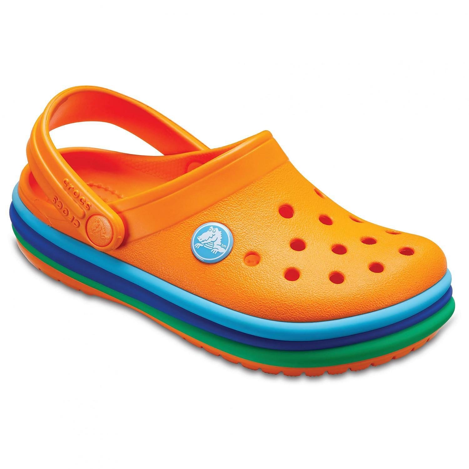 Crocs Rainbow Band Clog Kids 205205 Blazing Orange