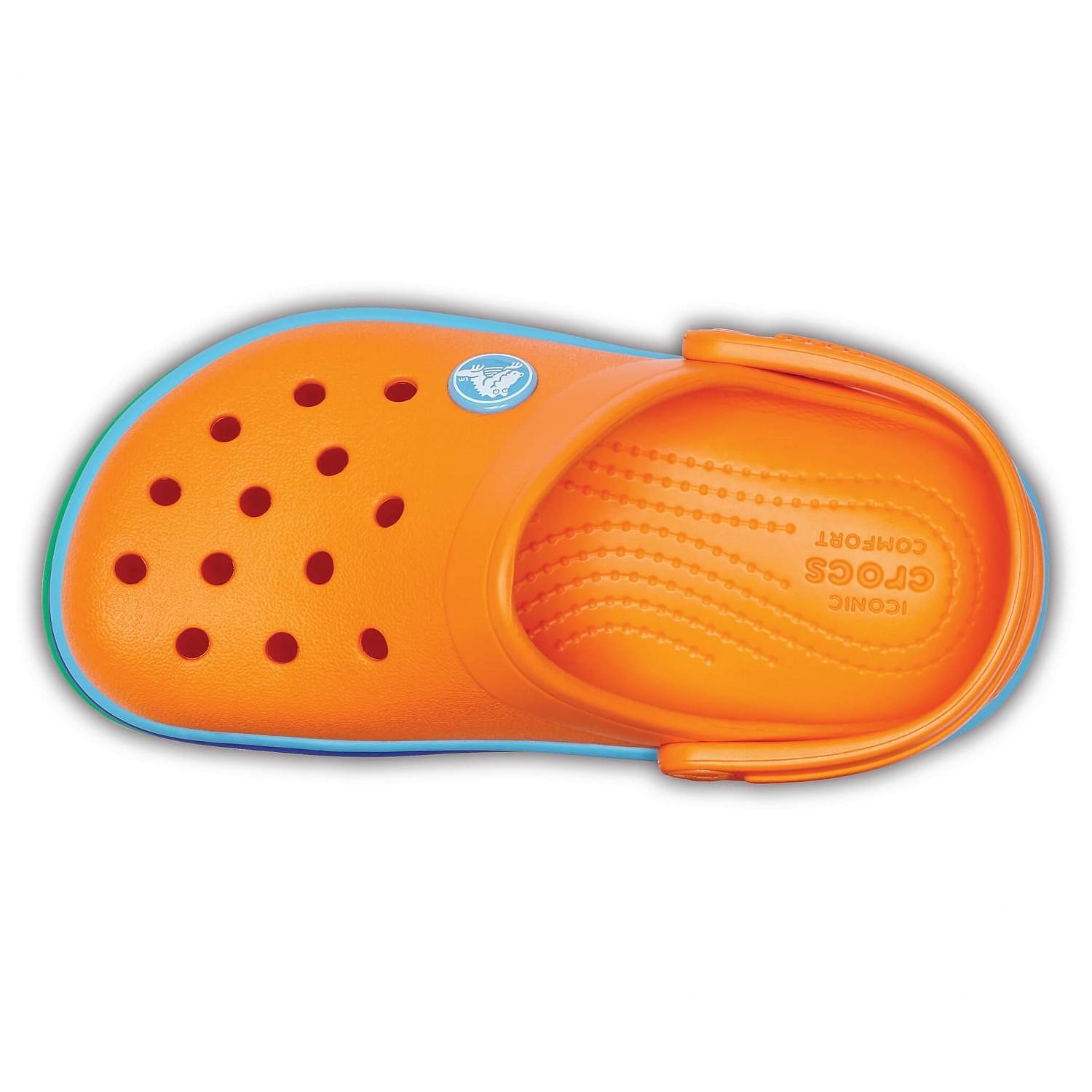Crocs Rainbow Band Clog Kids 205205 Blazing Orange