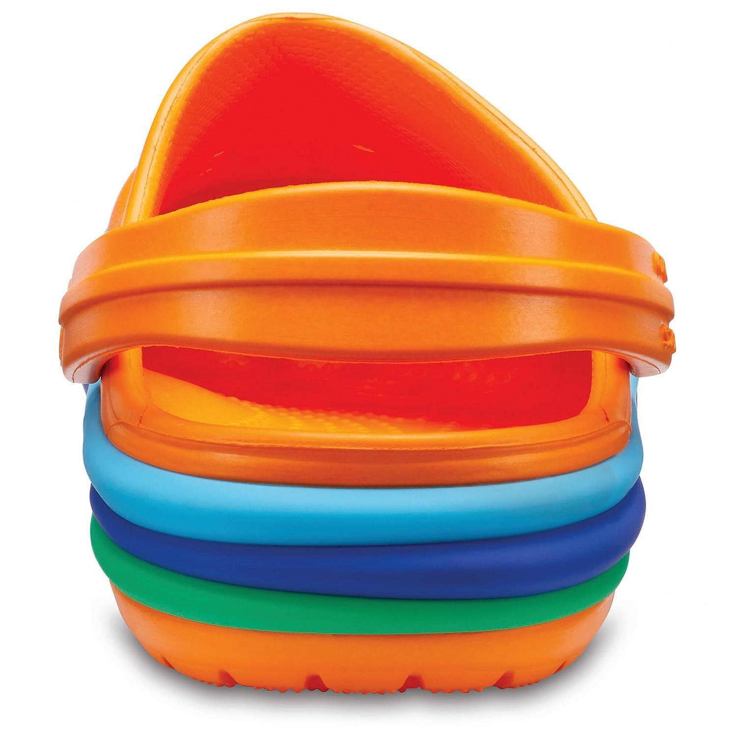 Crocs Rainbow Band Clog Kids 205205 Blazing Orange