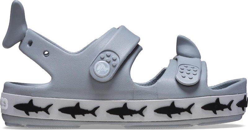 Детски Чехли CROCS Crocband Cruiser Shark SandalT Light Grey | sportbox.bg