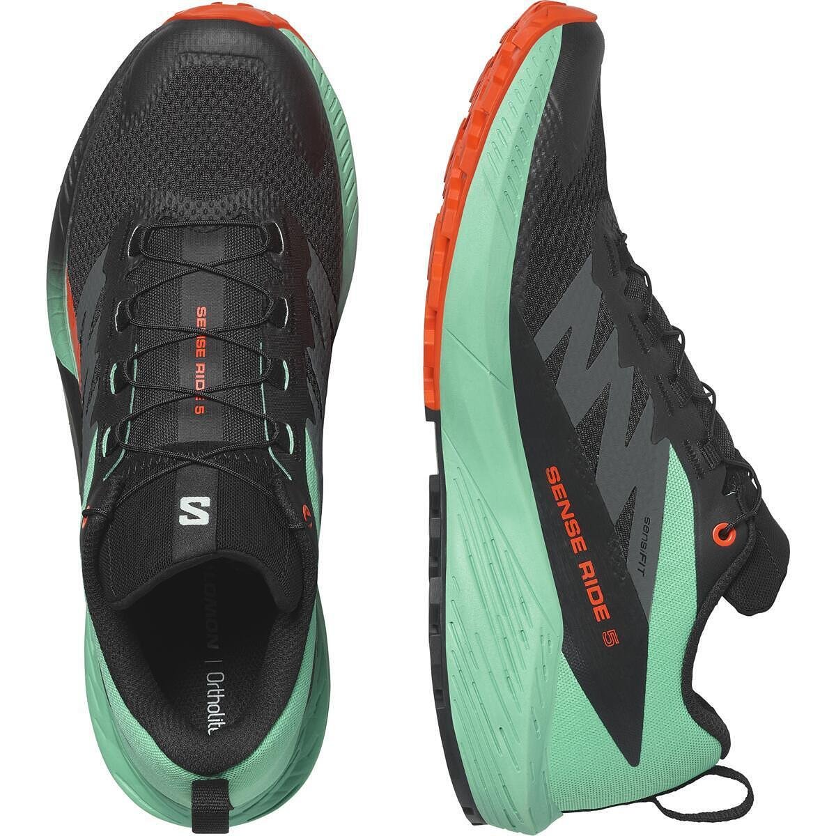 Обувки за планинско бягане Salomon Sense Ride 5 Black Bay