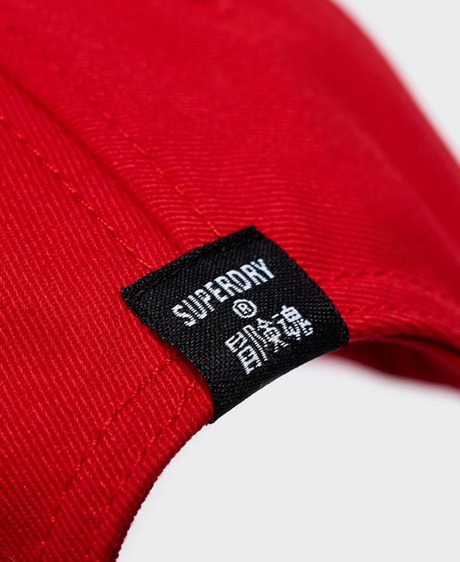 Бейзболна шапка Superdry Code Essential Baseball Cap Red